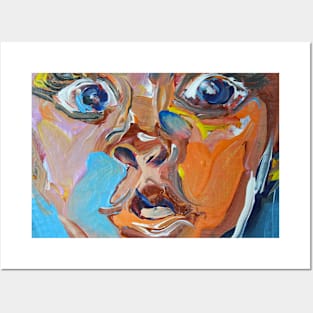 Abstract Expressionist Baby Face 408 Posters and Art